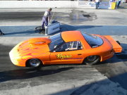 ORANGE FIREBIRD In the Burnout Box